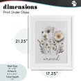 thumbnail image 4 of Stupell Industries Shabby Chic Pressed Flowers Unwind White Framed Print Under Glass, 17 x 21, by Lettered and Lined, 4 of 8