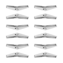 FRCOLOR  12 Pcs Bolt Butterfly Anchors for Drywall Nuts Masonry Silver