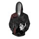 thumbnail image 4 of Sudadera con capucha holgada para hombre de otoño Novedades en sudaderas y sudaderas Sudadera con capucha con estampado de monstruo femenino enmascarado Sudadera con capucha y cremallera, 4 of 4