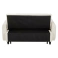 thumbnail image 6 of ARCTICSCORPION Modern Corduroy Pull-Out Bed Convertible Sleeper Sofa with 2 Throw Pillows, Beige, 6 of 9