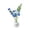 H, variant on TINGXIN Glass Artistic Miniature Ornaments Bouquet Desktop Decor Pollen Jade Lotus for Glass Handmade Flower Bouquet Desktop Decor - Preserved Flower Set, Red Blue Peony Vase Set
