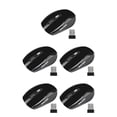 thumbnail image 3 of bedienty Computer 2.4Ghz Wireless Optical Mouse with USB Receiver Low Latency 6 Buttons Plastic Gaming Mice DPI Adjustable Matte Black 5Set, 3 of 6