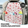 thumbnail image 5 of Naloa Hearts 2Pcs Anti-Kick Back Seat Cover Kick Mat, Car Seat Protector with 3 Storage Pockets, 5 of 8