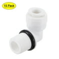 thumbnail image 1 of Uxcell Conectores rápidos en forma de L G1/4 macho a tubo de 1/4" codo 15 paquetes, 1 of 5