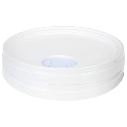 DRAFIDEEP 2Pcs White Plastic Bucket Lid for Reusable Paint Storage Flat Design