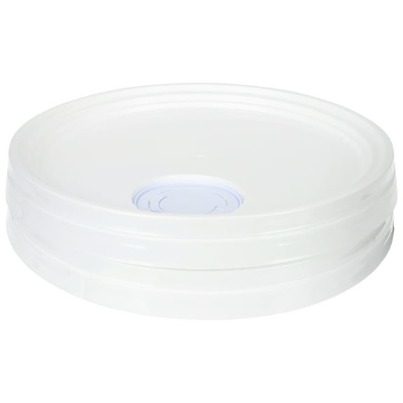 DRAFIDEEP 2Pcs White Plastic Bucket Lid for Reusable Paint Storage Flat Design