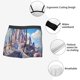 thumbnail image 3 of Balery Majestic Fantasy Castle Calzoncillos bóxer para hombre, ropa interior de algodón suave y transpirable con cinturilla de nailon-Small, 3 of 5