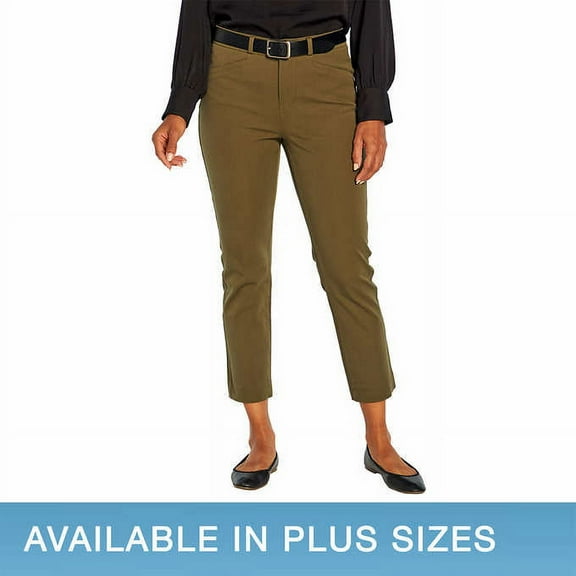 Banana Republic Ladies' Slim-Straight Capri Pant Olive Night 10