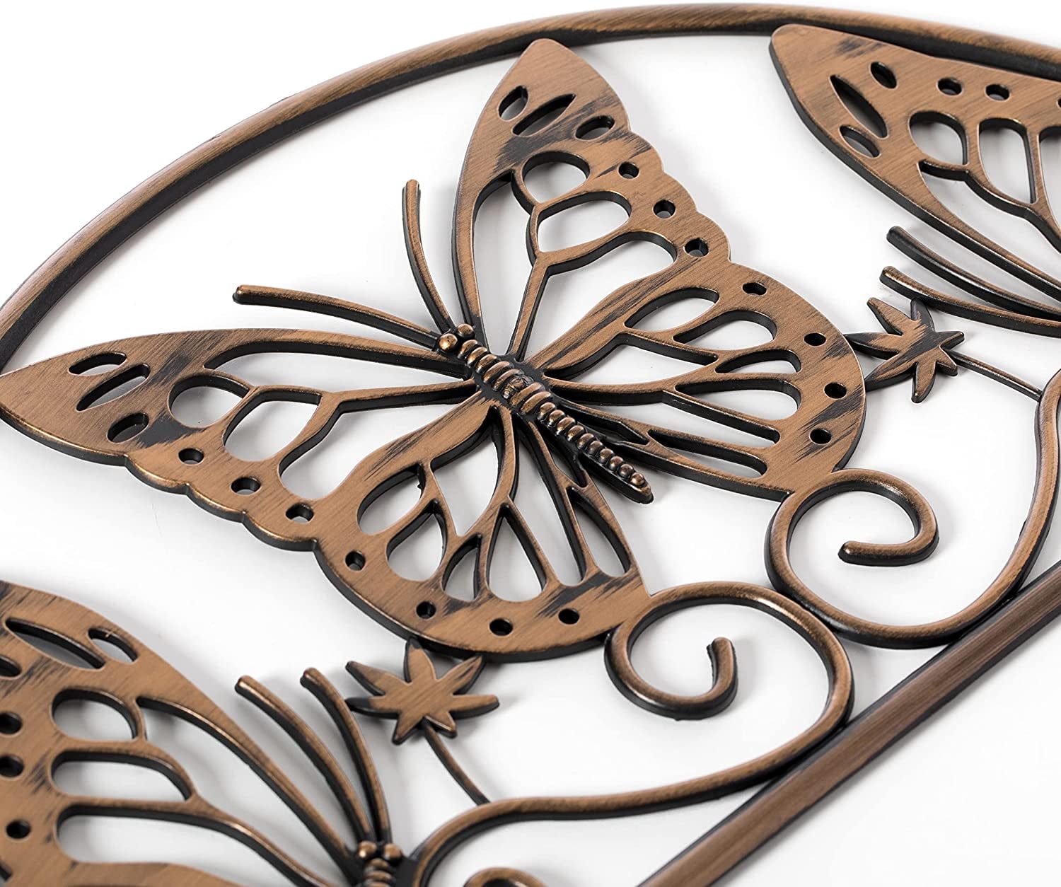 Decorative Butterfly Design Plastic Fence Garden Edging Landscape Border Path Panel, Pack of 6
