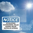 thumbnail image 6 of (2 Pack) No Soliciting Skateboarding Roller Blading OSHA Notice Sign, 6 of 7