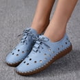 thumbnail image 4 of Vedolay Womens Business Casual Shoes Womens Fashion Platform Walking Shoes Cute Loafers,Blue 7.5, 4 of 5
