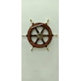 thumbnail image 3 of Brass Handle Nautical Ship Wheel Classic Design Boat's Wheel (18 inches), 3 of 6