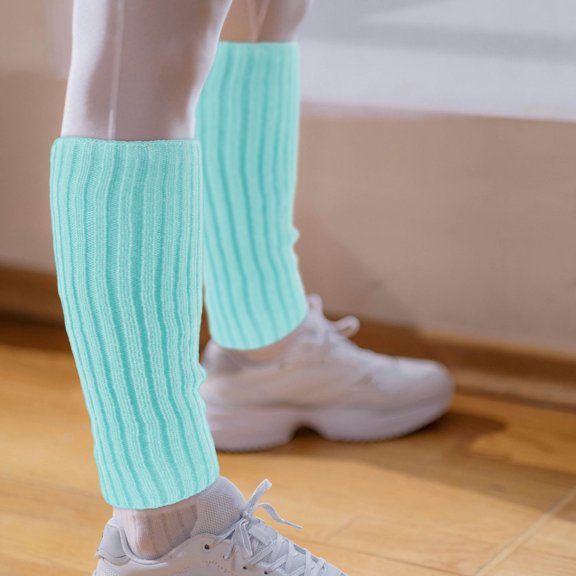 OULII 2 Pairs Stockings for Winter Autumn Acrylic Cozy Socks Knitting Stockings for Outdoor Use