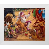 Kruskamp, Janet 18x15 White Modern Wood Framed Museum Art Print Titled - Countdown to Christmas II