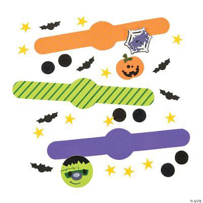 Foam Halloween Bracelet 50 - Craft Kits - 50 Pieces
