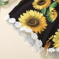 thumbnail image 5 of Odeerbi 2025 Toddler Kids Girl Vest Backless Sunflower Printed Romper Clothes Sunsuit Outfits, 5 of 9