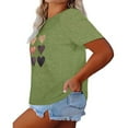thumbnail image 2 of XCHQRTI Love Shirts for Womens Plus Size Graphic Tshirt Short Sleeve Valentine's Day Tee Oversized Casual Summer Tops, 2 of 5