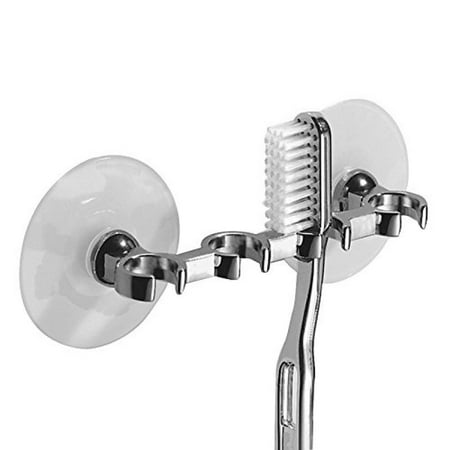 InterDesign Suction Toothbrush Holder for Bathroom Mirror ...