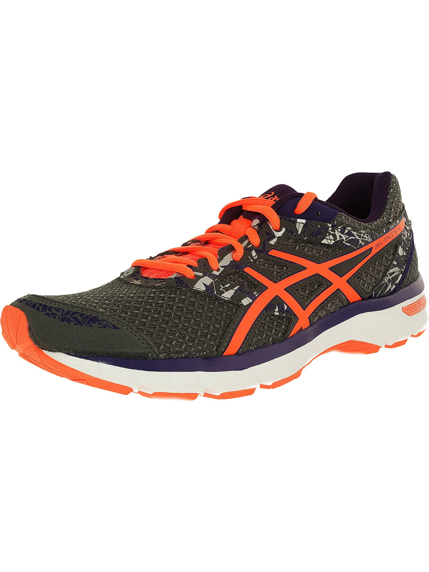 Asics Women's Gel-Excite 4 Shark/Flash Coral/Parachute Purple Above the Knee Tennis Shoe - 8.5M