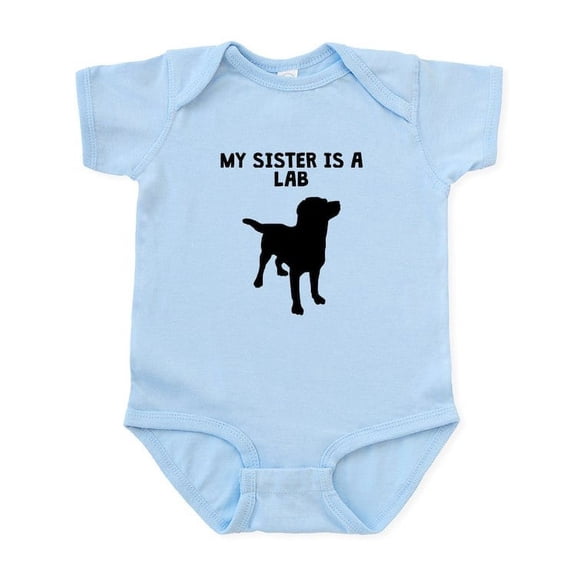 CafePress - My Sister Is A Lab Body Suit - Baby Light Bodysuit, Size Newborn - 24 Months