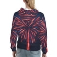 thumbnail image 7 of Lsque Fireworks3 Pattern Casual Women's Hoodie,Hooded Sweatshirt with Kangaroo Pocket,Pullover Hoodie with Eye-catching Drawstrings-X-Large, 7 of 7