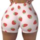 thumbnail image 2 of Fotbe Strawberry Shorts Sin Costuras – Shorts Deportivos de Cintura Alta para Mujer, Elásticos para Gimnasio, Yoga, Running o Ciclismo-Large, 2 of 8