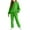 Green, variant on Zanarzt Girls Clothes 2 Piece Kids Sweatsuit 2 Piece Outfits for Girls Athletic Sweatshirt Sweatpants Cozy Fleece Jogger Set Orange,11-12 Years