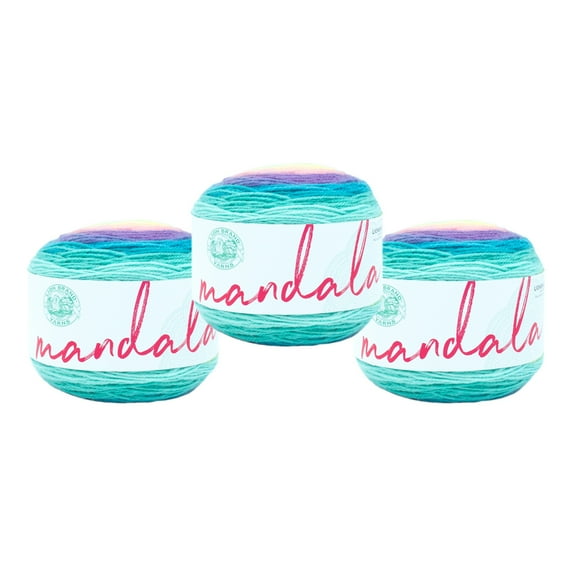 Lion Brand Yarn Mandala Nifflers Light Acrylic Yarn 3 Pack