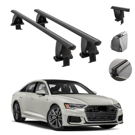 Smooth Roof Rack For Audi A6 Sedan 2019-2022 Croos Bar Carrier Rail ...