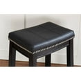 thumbnail image 6 of Home Square 2-Piece Furniture 26" Wood Counter Stool Set in Black, 6 of 11
