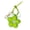 Green 15cm, variant on Mightlink Soft Flower Keychain INS Style Backpack Accessory PP Cotton Small Flower Pendant with Hanging Buckle Keychain