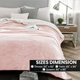 thumbnail image 6 of Moonlight20015 Sherpa Blanket Fluffy Plush Ultra-Soft Bed Blanket Reversible Queen Size Pink Color, 6 of 8