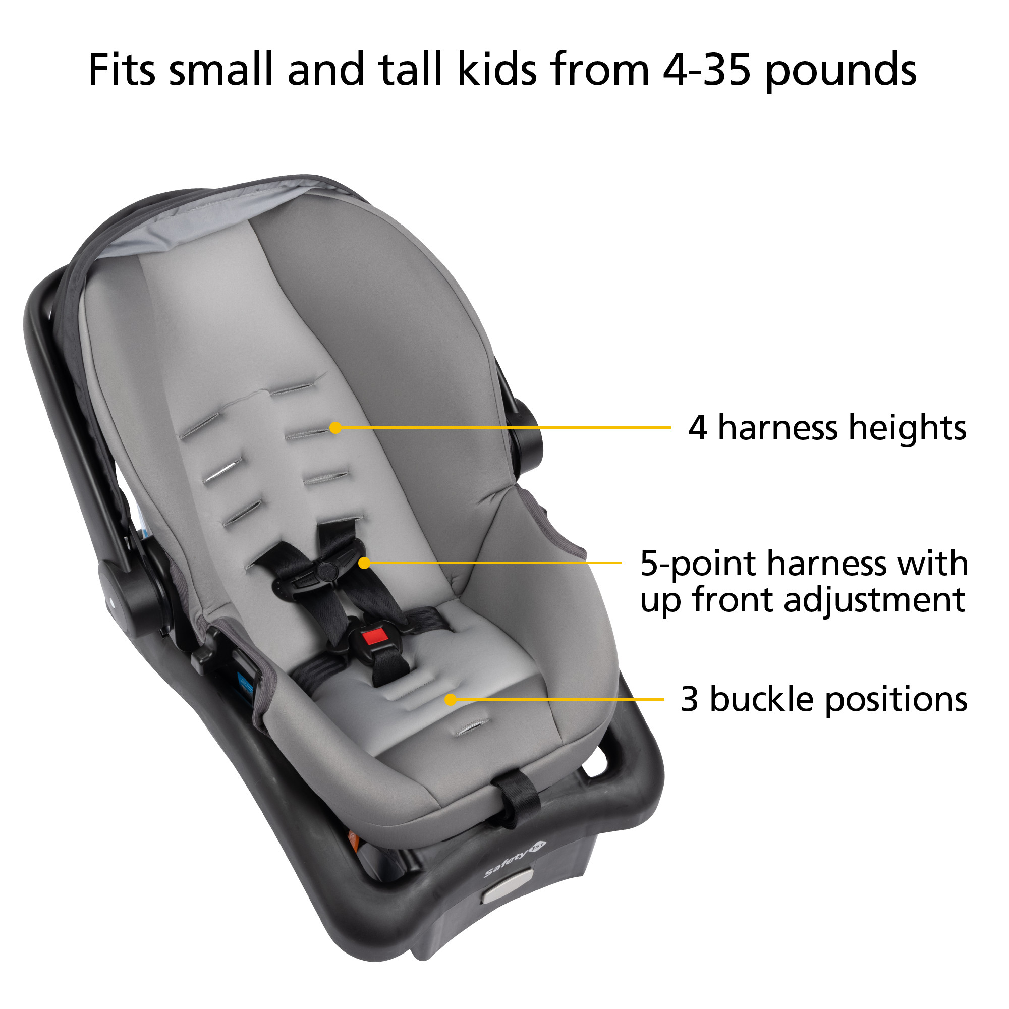 Safety 1st Onboard 35 Secure Tech Infant Car Seat, Set in Stone - image 2 of 22