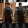 thumbnail image 3 of Firestone Mens Overalls - Warm Insulated Bib Overalls for Men, Durable Workwear Bibs, Sizes Run Small, 3 of 7
