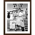 thumbnail image 2 of Art.com Roman Holiday, Audrey Hepburn, Gregory Peck, 1953 Photo, Brown Frame Wall Art, 32" x 40", 2 of 5