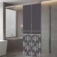 thumbnail image 4 of Boho Purple Flower Window Privacy Film, Abstract Bohemia Pesley Floral Static Cling UV Sun Blocking Tint Film Heat Control Windows Films for Bedroom Bathroom, Window Stickers 29.5"x78.7", 4 of 8