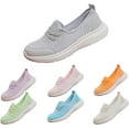 thumbnail image 5 of Women's Walking Shoes Soft Sole Mesh Shoe Comfortable Orthopedic Slip-on Breathable Flats Casual Nursing Orthotic Lightweight Shoes Walking Sneaker with Arch Support, 5 of 10