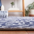 thumbnail image 4 of SAFAVIEH Jardin Zahara Floral Area Rug, Navy/Ivory, 6' x 6' Square, 4 of 8