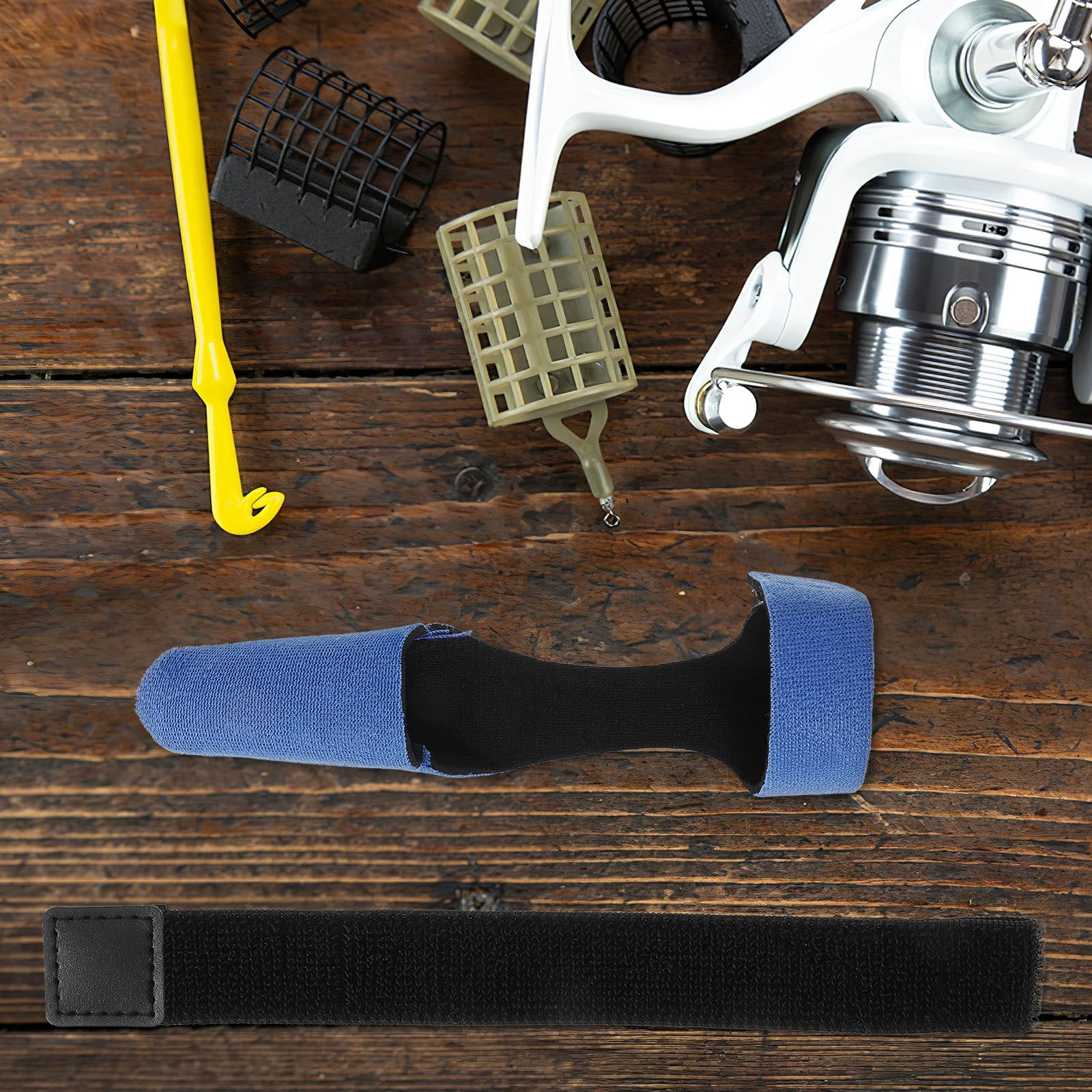 IFANLANDOR 1Set Blue Neoprene Fishing Rod Protector Sleeve with Strap for Home and Boat Fishing