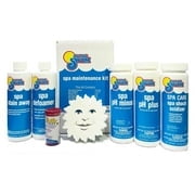 In The Swim Spa Water Balance Kit - Featuring: pH Plus and Minus, Calcium Hardness Increaser, Alkalinity Increaser, Water Test Strips, and Spa Sorb KSPABAL01AZ
