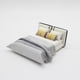 thumbnail image 4 of Cama en miniatura para casa de muñecas, modelo de cama doble, muebles para casa de muñecas, muebles en miniatura Estilo D, 4 of 6