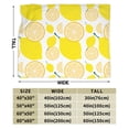 thumbnail image 5 of LNWH Fruit Lemon Print Art Pattern Throw Blanket, Fluffy Soft Cozy Bed Flange Plush Blankets, 80"x60", 5 of 8