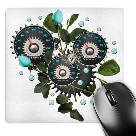 3dRose  Cool Steampunk Barometer and Aqua Roses  MousePad price history on PriceWatchPro