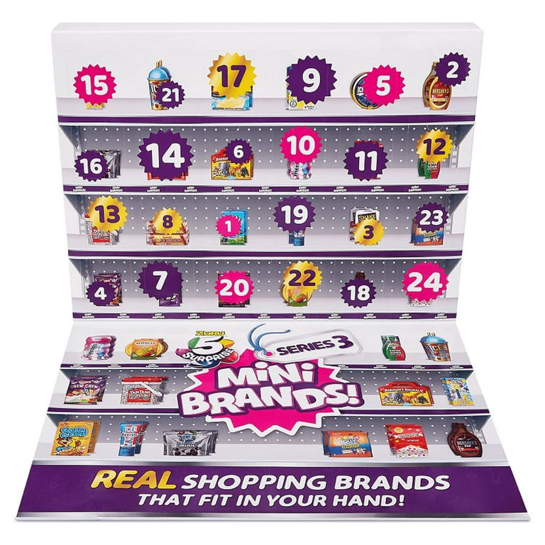 5 Surprise Mini Brands Series 3 Limited Edition 24-Surprise Pack Advent Calendar