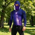 thumbnail image 4 of Men's Performance Fishing Hoodie Shirt Face Mask UPF 50+ Rash Guard Long Sleeve Going Out Shirt, 4 of 5