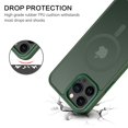thumbnail image 4 of Funda de teléfono BENTOBEN para iPhone 13 Pro Max, color verde oscuro translúcido, 4 of 9
