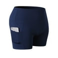 thumbnail image 1 of Women High Waist Running Short Tummy Control Shorts Polyester Black XL, 1 of 2