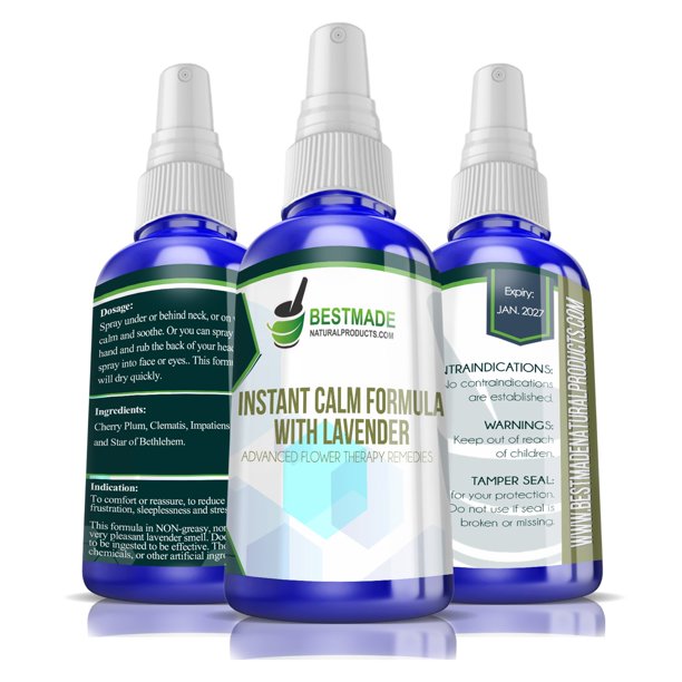 BestMade Natural Products Instant Calm Formula with Lavender Stress
