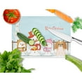thumbnail image 2 of Caroline's Treasures Merry Christmas Carolers Pekingnese Red White Glass Cutting Board Large, 2 of 2