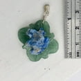 thumbnail image 6 of Ribbit Lapis Frog On Aventurine Lily Pad Sterling Silver Pendant | 1 1/4" Long |, 6 of 11